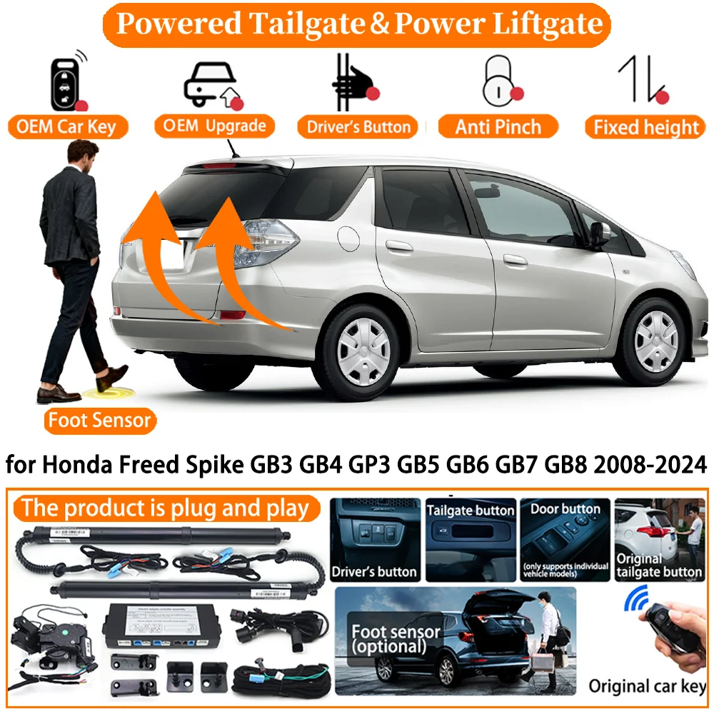 

Car Smart Powered Tailgate system for Honda Freed Spike GB3 GB4 GP3 GB5 GB6 GB7 GB8 2008-2024 Auto Electric Power Tailgate kit