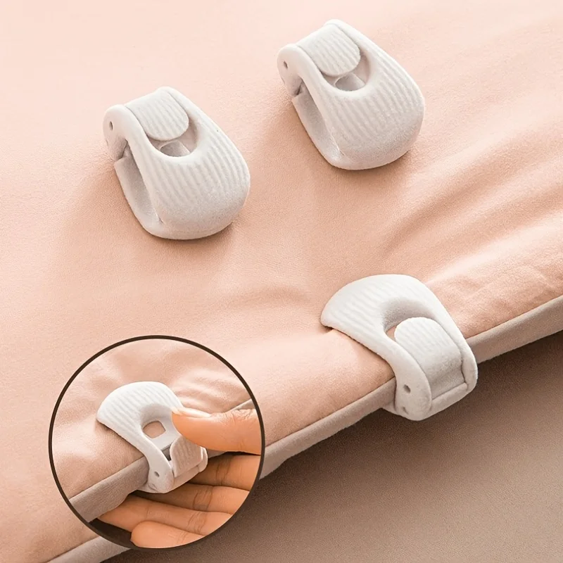 Bed Sheet Comforter Grippers - Heavy-Duty Shell Clip Hold,Non-Slip Bedspread Fasteners for Thick Mattresses,For Home,Hotel Use