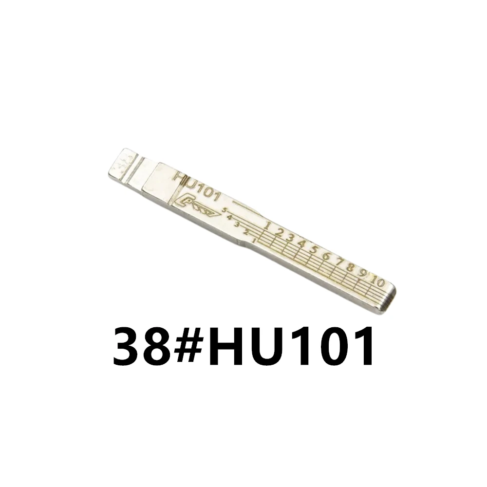 

10Pcs 38#HU101 Engraved Line Key Blank For Ford,Jaguar,Fiesta,Volvo XC60 ,S40,V40,Land Rover Scale Shearing Teeth Key Blade