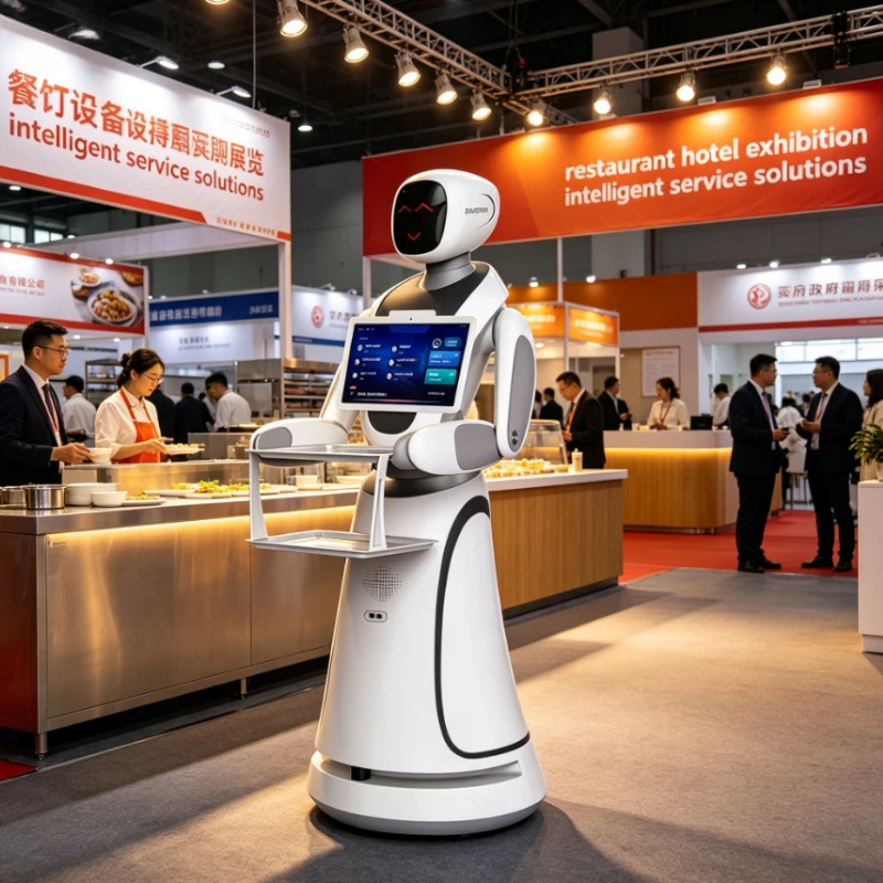 Customized Service Robot Voice Interactive Automatic Serving & Guide Robot for Catering Chain Exhibition Center Bulk Supply
