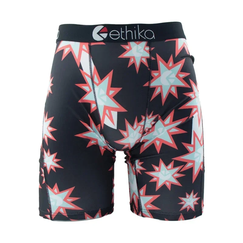 ETHIKA Sexy Fashion Print Men\'s Underwear Boxer Cueca Panties Lingerie Men Underpants Boxershorts Trunks Plus Size Boxers Briefs