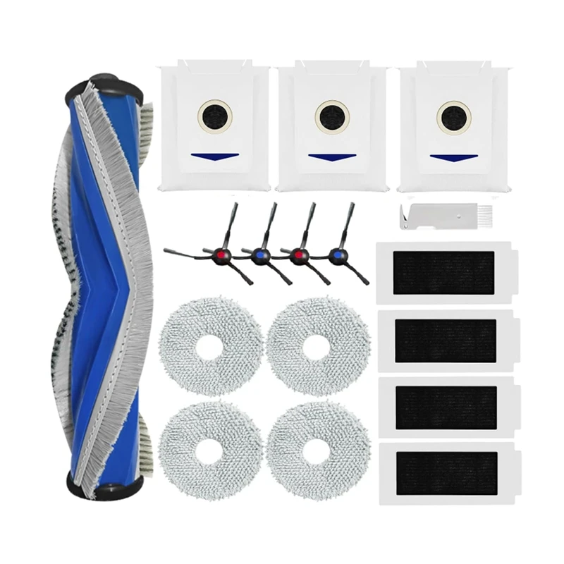 掃除機用アクセサリーecovacs deebotロボット掃除機,メインブラシ,ダストバッグ,t30,t30 max,t30 proの交換セット
