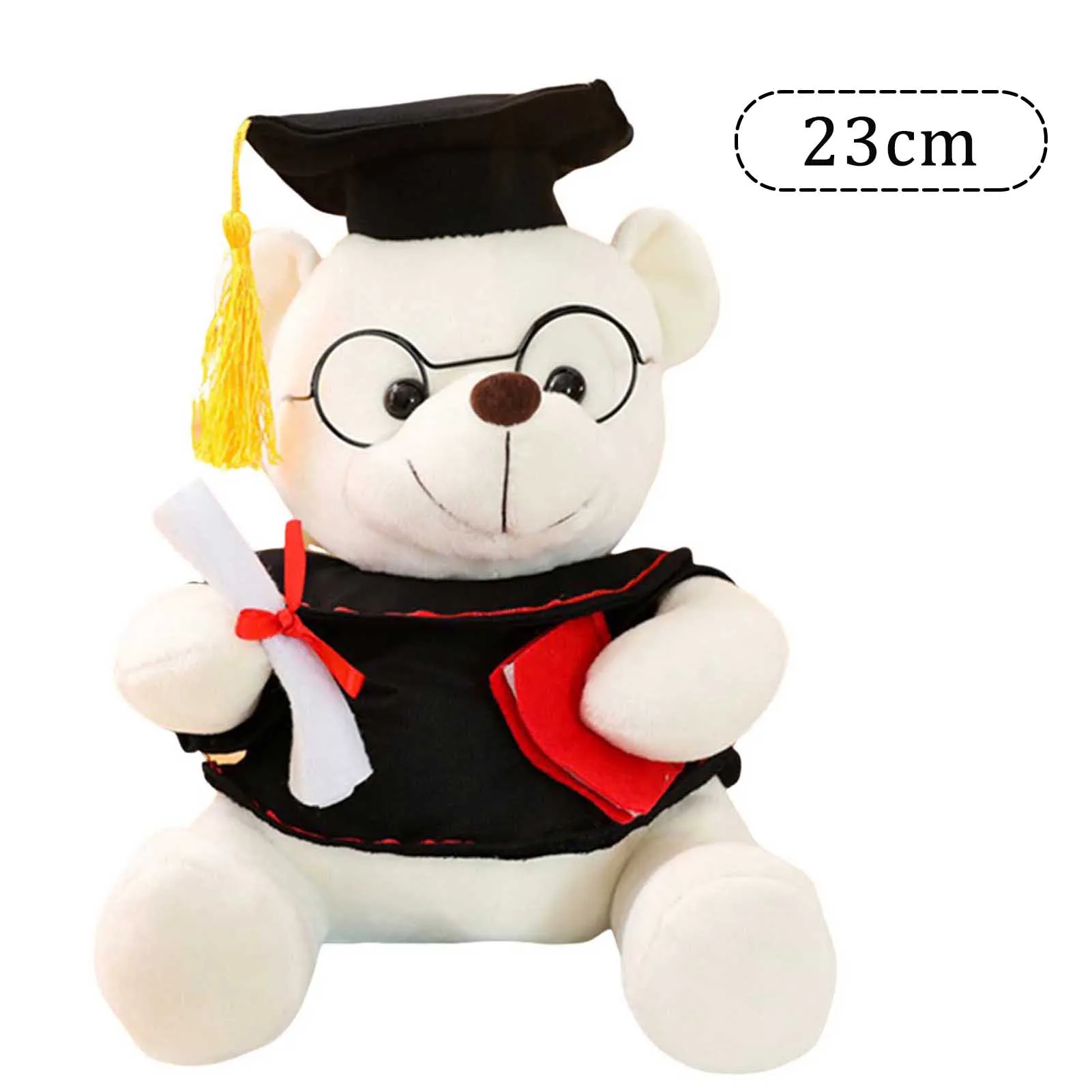 Cute Bear Plush Toy Stuffed Pillow Skin-friendly Plush Toy Creative Bear Toys Gift for New Years Christmas