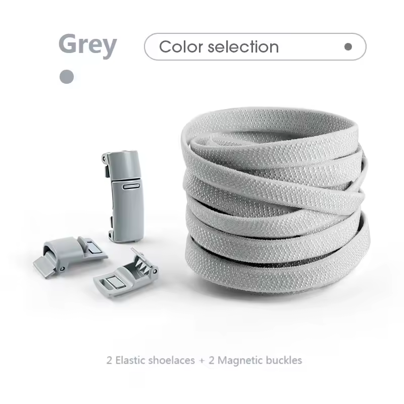 Magnetic Lock Shoelaces without ties Colorful Elastic Laces Sneakers No Tie Shoe laces Kids Adult Flat Shoelace Rubber Bands - Image 18