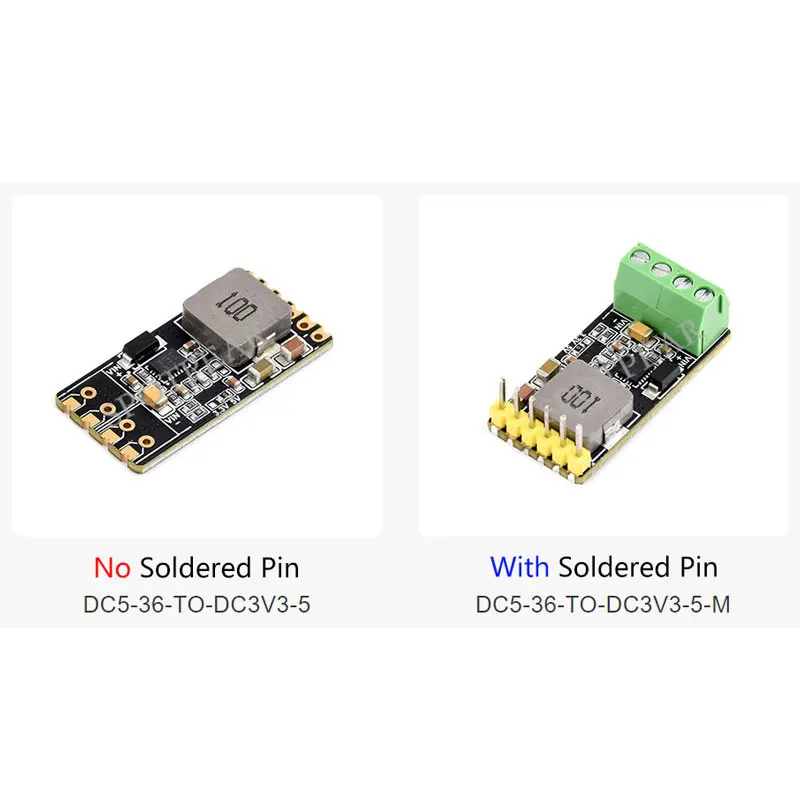 DC-DC Step-Down Mini-spanningsmodule Ingang 5 ~ 36V spanningsuitgang 5V/3,3V 4A