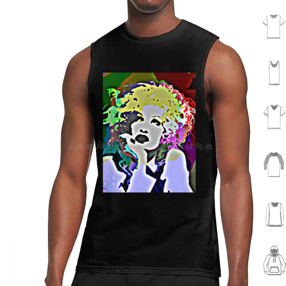 Cyndi Lauper Popart Tank Tops Vest Sleeveless Cyndi Lauper Portrait Pop Art Music Grunge Goth Punk Rap Vintage Girl Band