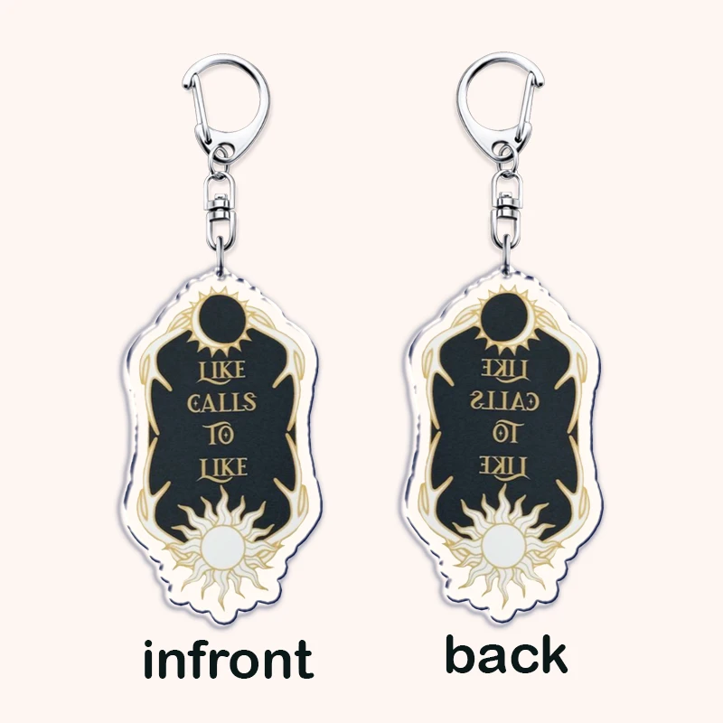 Popular Game The Darkling Keychains for Accessories Bag Shadow and Bone Grishaverse Key Chain Ring Gifts Gamer Friends Keyrings view 5