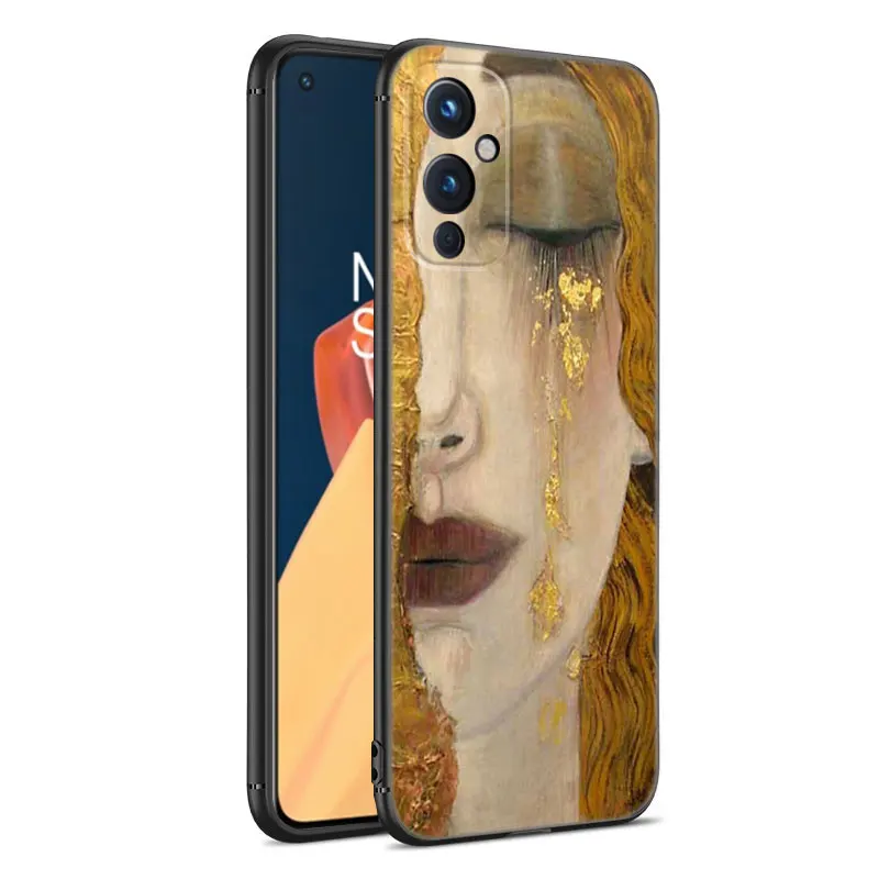 Gustav Klimt Phone Case For OnePlus 9 10 ACE 2V Pro 9RT 10T 10R 11R Nord CE 2 3 Lite N10 N20 N30 5G Black Silicone Cover