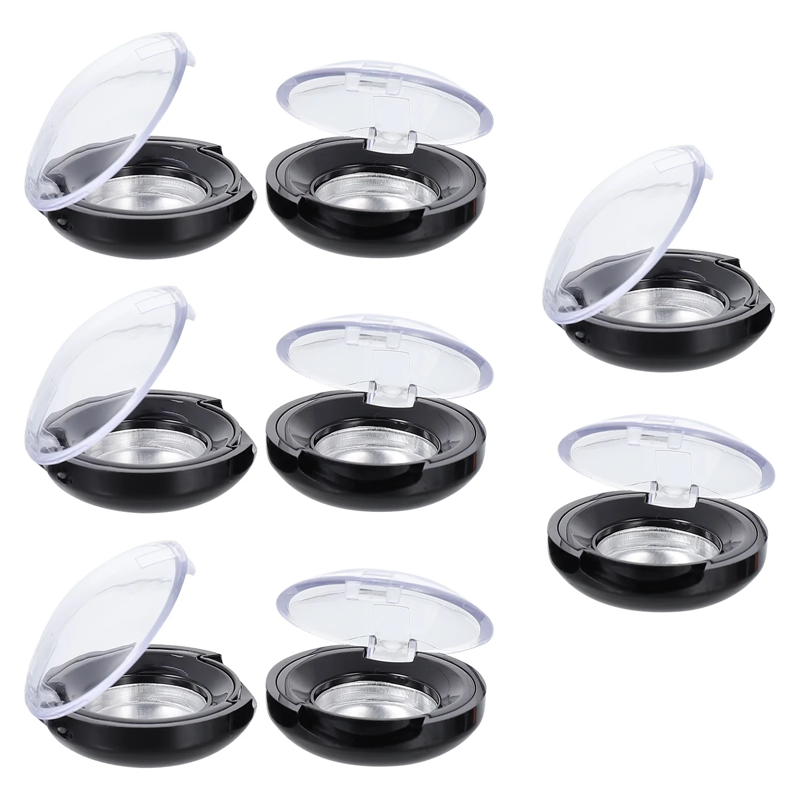 

8 Pcs Round Eyeshadow Palette Sample Holder Small Makeup Organizer Blank Container Magnetic Compact for