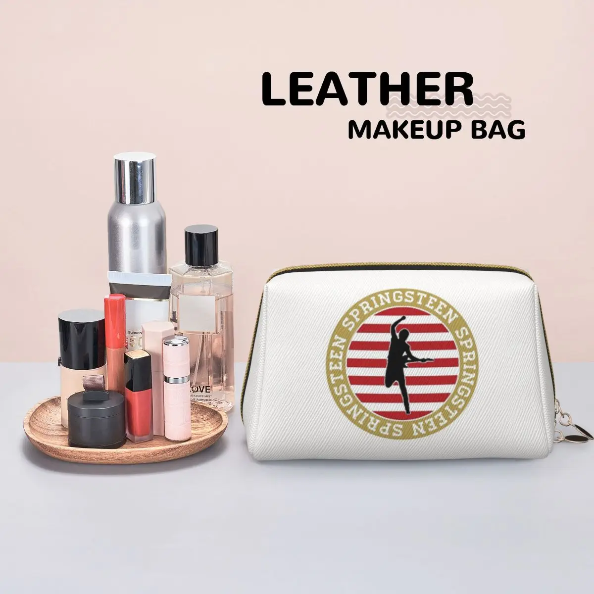 Bruce Springsteen Dames Cosmetische Tas Reismake-up Organizer Pouch Toilettas Opslag Dopp Kit Box