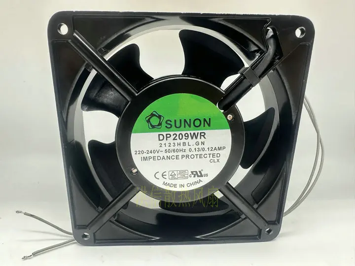 

SUNON DP209WR 2123HBT.GN AC 220V 0.13A 120x120x38mm 2-Wire Server Cooling Fan