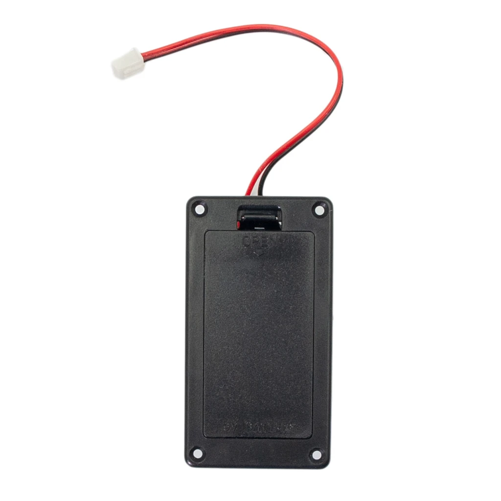 Naomi Active Bass Guitar Pickup 9V Battery Boxs 9 volts Battery Holder Case Compartment Cover w/ 2 Pin Plug Cable Contacts