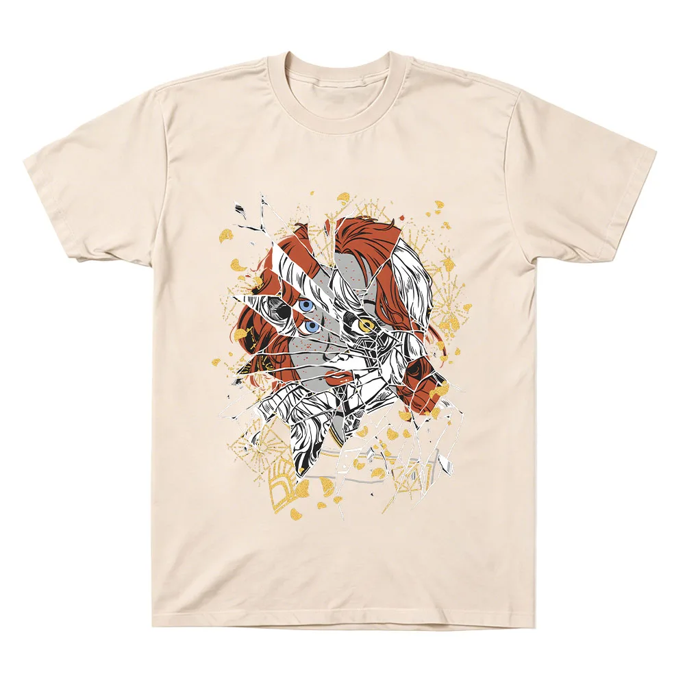 Clair Obscur Expedition 33 Broken Mirror Art T Shirt 100% Cotton Men Women O-neck Short Sleeve Tee Game Fan Gift Casual T-shirts