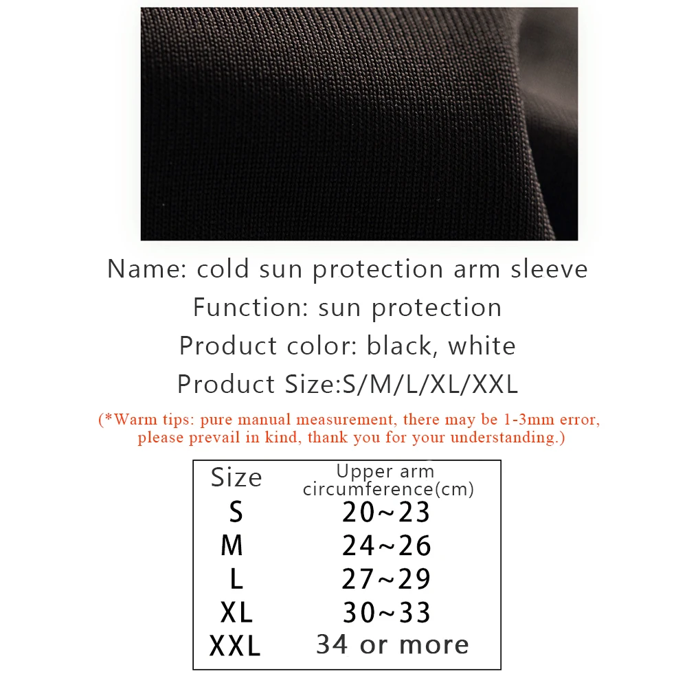 Arm Sleeves Summer Sun UV Protection Ice Cool Cycling Running Fishing Climbing Driving for Men Women Arm Cover for Men Women