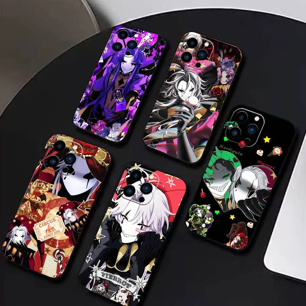 

The Q-Freak Circus Phone Case For iPhone 17 16 15 14 13 12 Max Plus Silicone Black Cover