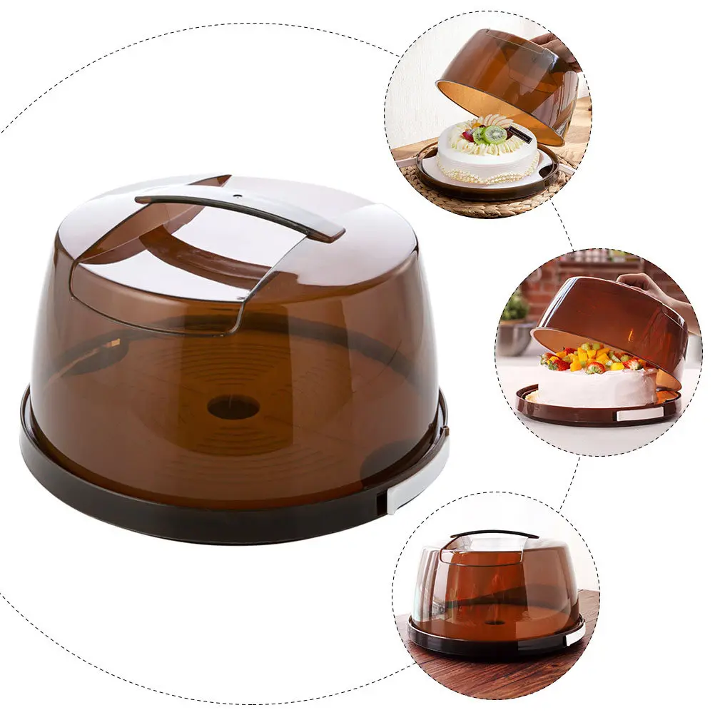 1Set Premium Reusable Cake Storage Box Portable Handheld Baking Container for Birthday Party Outdoor Banquet Fresh-Keeping Food