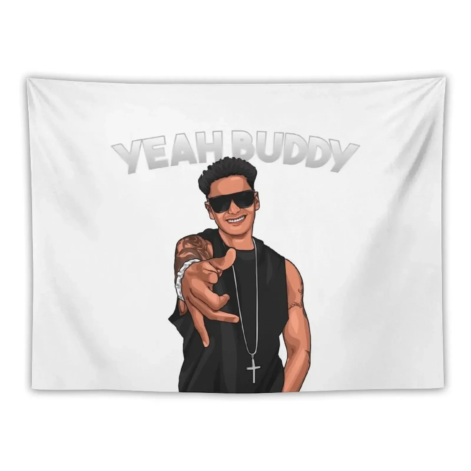 Yeah Buddy DJ Pauly D Jersey Shore Tapestry Aesthetic Room Decorations Bed Room Decoration Tapestry