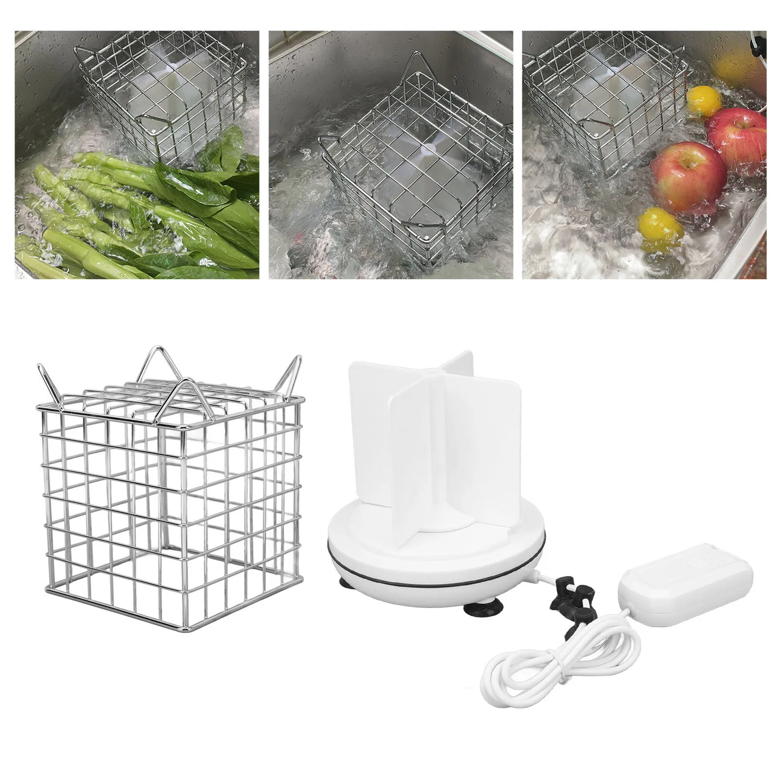 Compact Fruit Dish Washer, Portable Sink Dishwasher, High-Efficiency Cleaning Machine for Home Kitchen, IP67 Waterproof Design