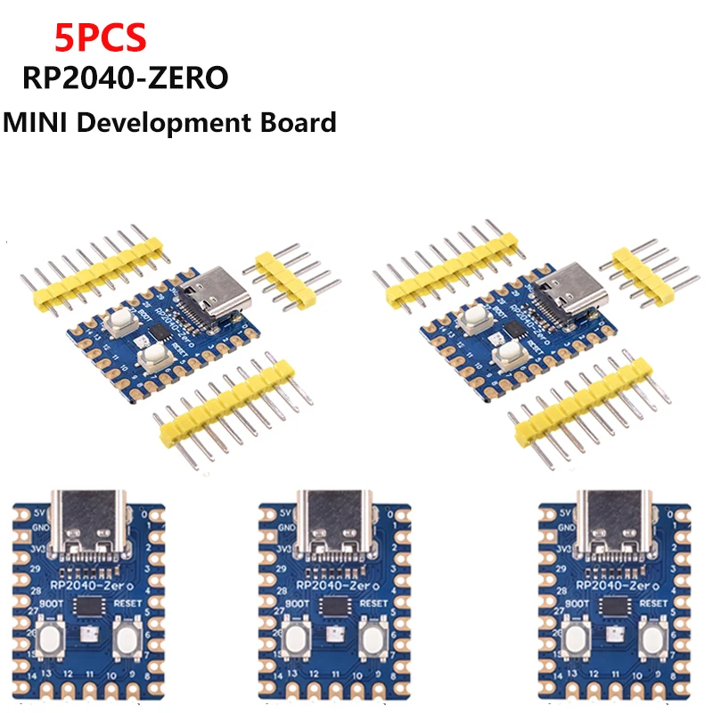 1-10 Pcs RP2040-zero Rp2040 for Raspberry Pi Microcontroller Peak Development Board Dual-core Cortex M0 + Processor 2mb Flashxcw