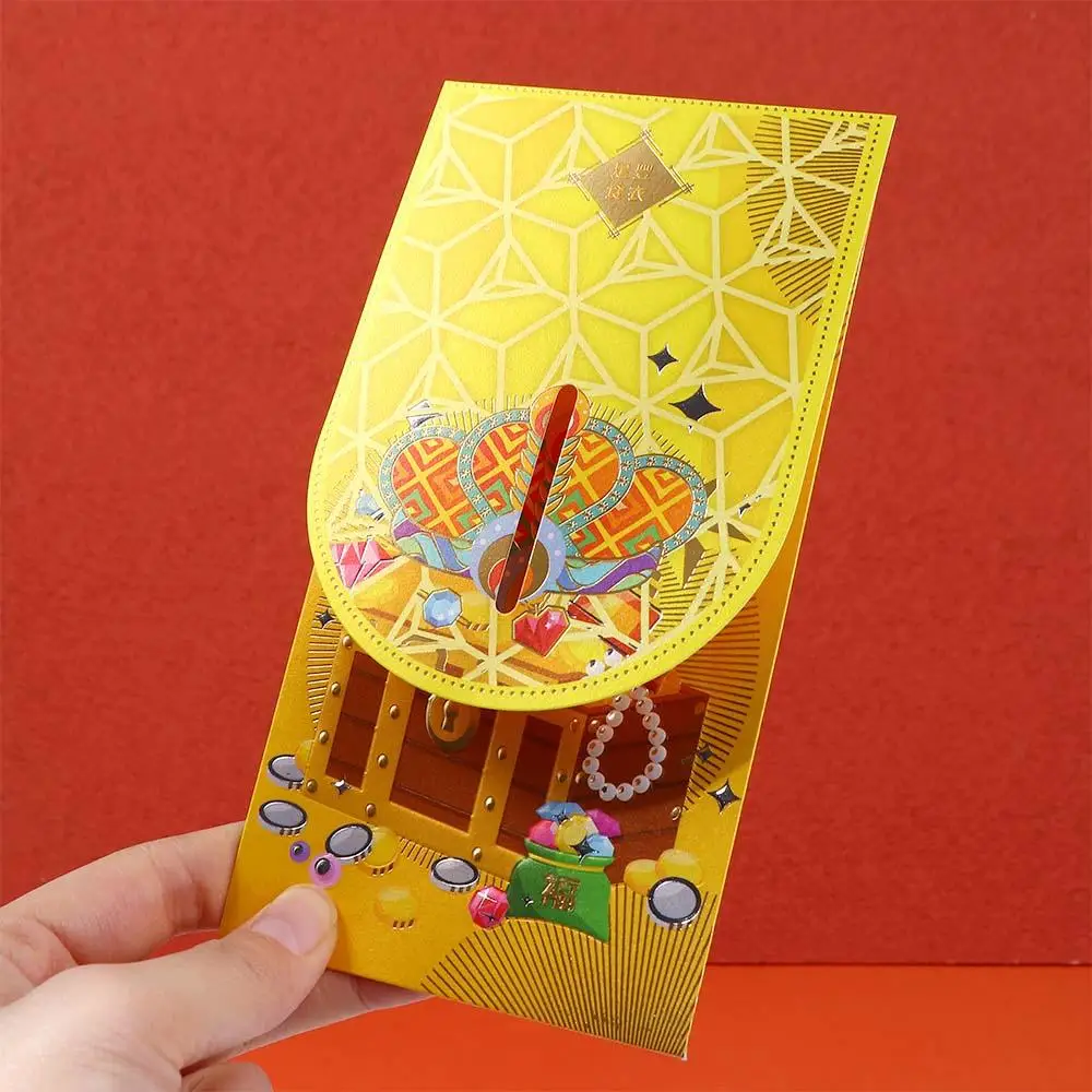 Chinees Jaar Hongbao DIY Kaart Verpakking Briefpapier Leveringen Rode Envelop Bloemen Papieren Enveloppen Geld Verpakking Zak Rode Envelop