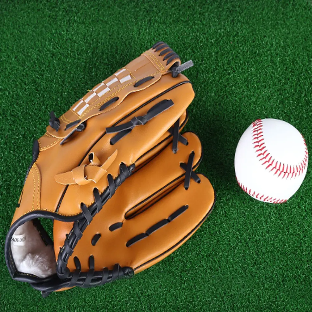 

Outdoor Sport Baseball Glove PU Leather Batting Gloves Softball Practice Equipment Baseball Training Competition Glove For Kids