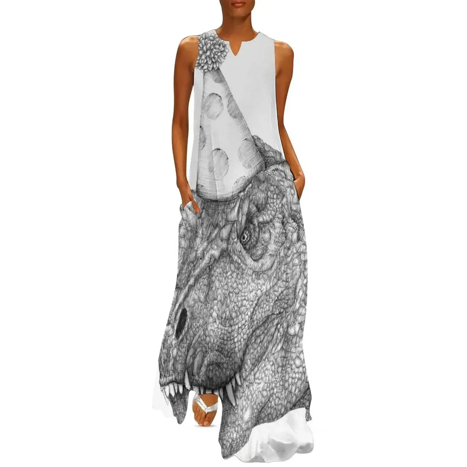 

Party Dinosaur Long Dress Long dresses Women's summer skirt evening dress woman dress women elegant luxury