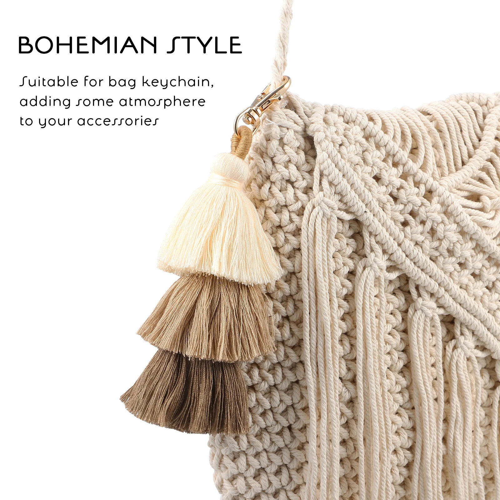 

Charm For Fringe Pendant Keychain Decor Tassel Charm Keychain Tassel For The Fringe Bag Pendant Bag Purse Charms