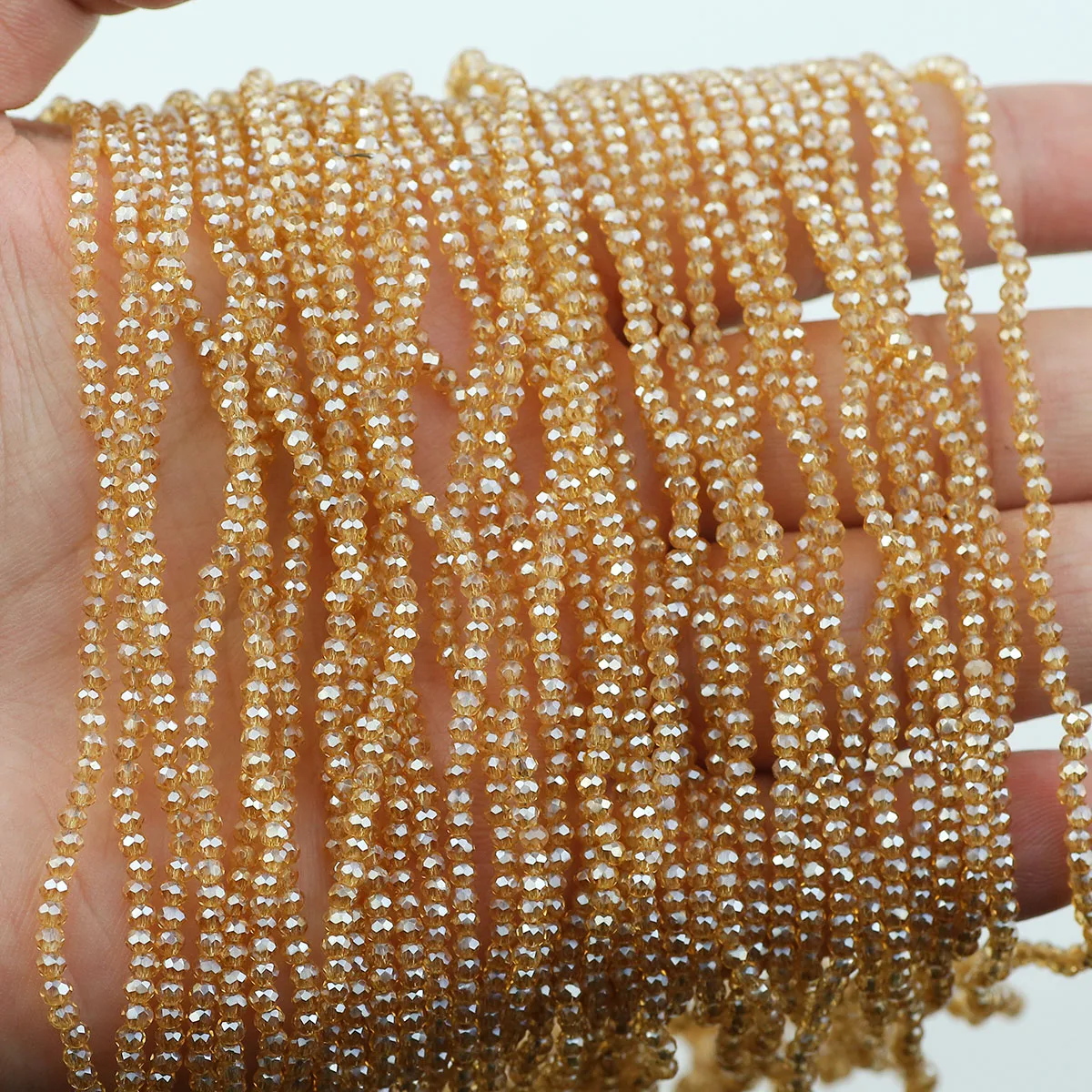 150-600 قطعة كريستال زجاج الخرز AB اللون 2.5 مللي متر الأوجه شقة مستديرة فاصل فضفاض الخرز لصنع المجوهرات أساور يدوية القلائد