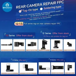 JCID Rear Camera Tag-on Repair FPC Flex Cable Wide Angle Camera Radar Read Write Module for iPhone 12 13 14 15 No Soldering