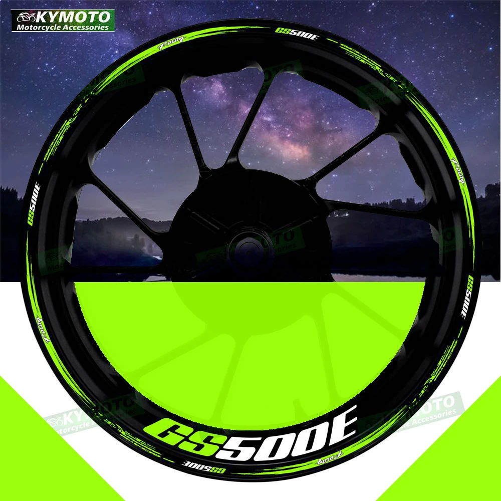 

For GS500E GS 500E motorcycle accessories 17-inch front and rear wheel stickers modified reflective wheel rim stickers
