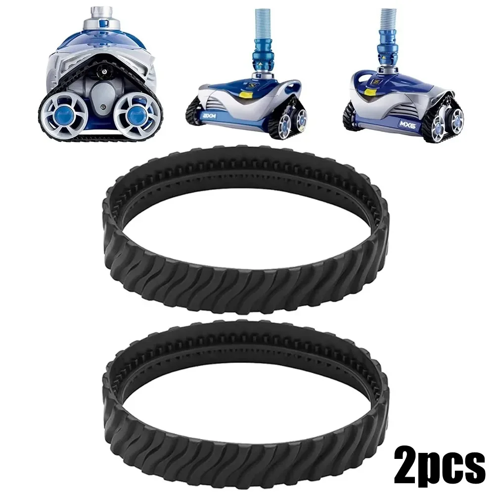 2pcs Rubber Tire Rail Wheels Swimming Pool Cleaner Spare Part For Zodiac Wheel Track MX8 MX6 R0526100 Good Replacement