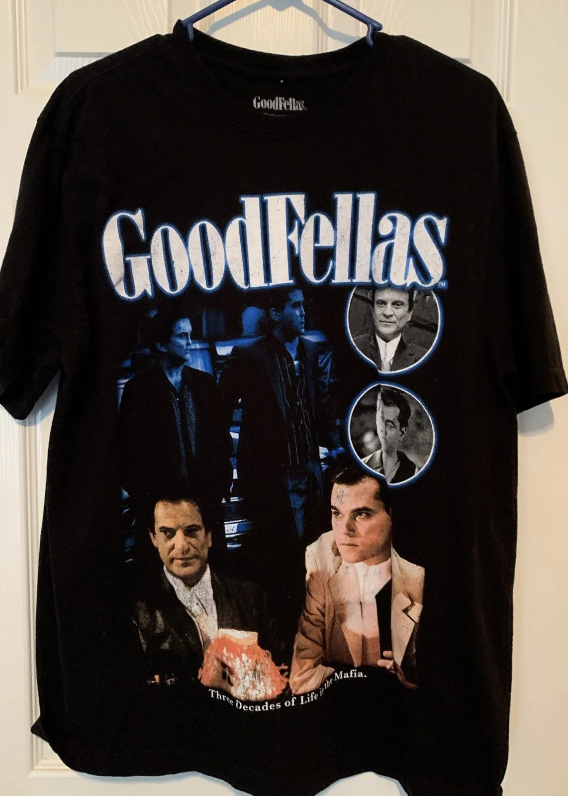 Goodfellas Movie AOP Crew Neck Black T-Shirt Size M
