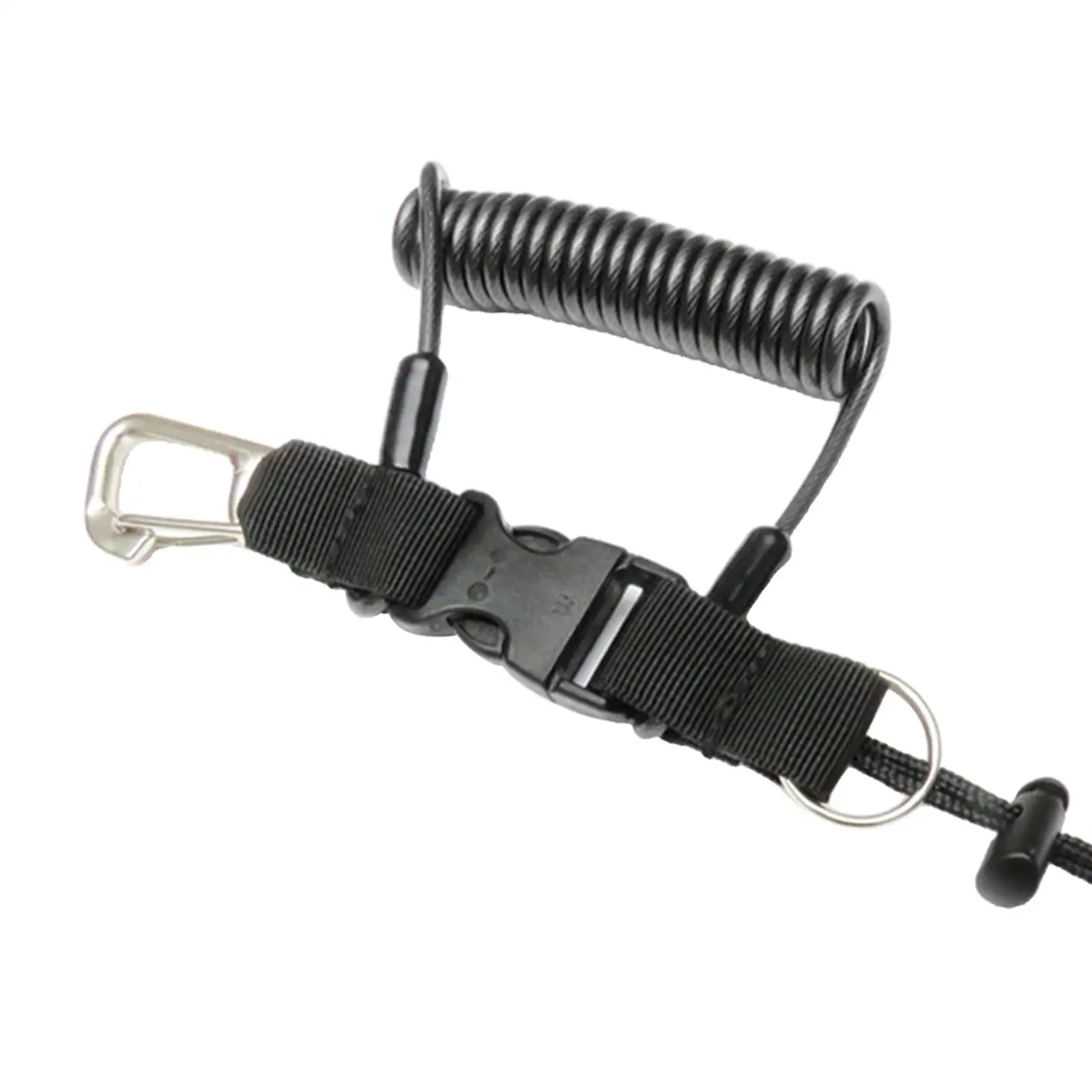 Scuba Dive Coil Camera Lanyard Scuba Safety Lanyard Flashlight Outdoor