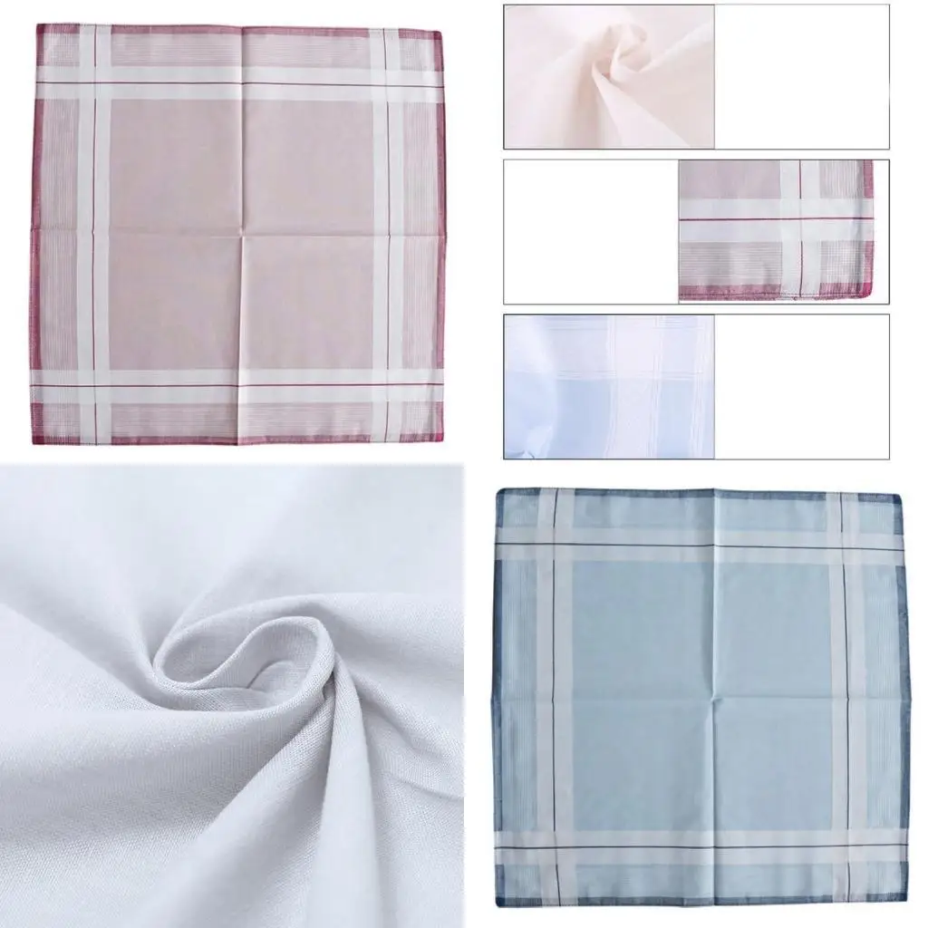 652F Colorful Lightweight Stripe Pattern Handkerchief for Wedding Business Supplies