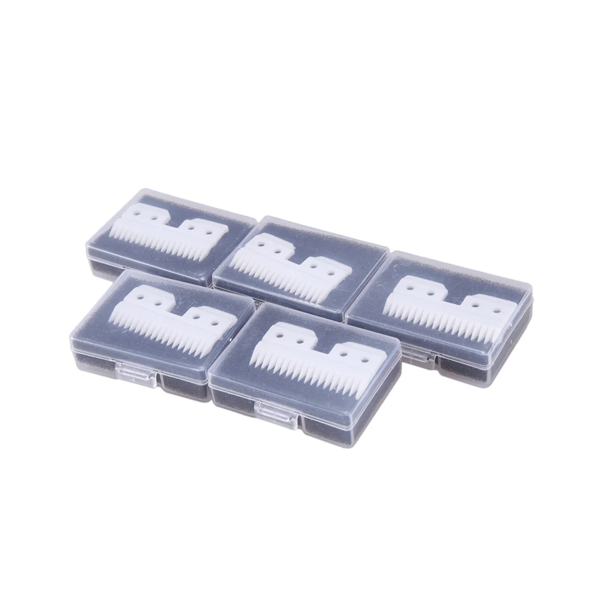 กรรไกรตัดเซรามิคแบบเปลี่ยนได้18ซี่มีดตัดเซรามิคสำหรับ A5 Oster 12ชิ้น