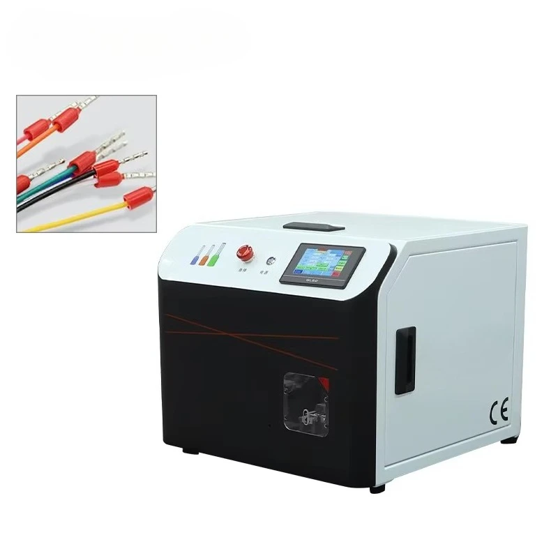 Hot Sale Pre-insulated Connector Pressing Machine 4mm2 Wire Cable Stripping Twisting Loose Ferrule Equipment