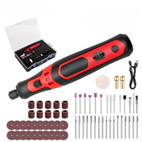 Cordless Mini Grinder 3 Speed Electric Grinder Pen Rotary Tool Kit Rechargeable Engraving Sharpening Grinding for DIY Hand Craft