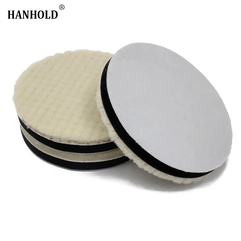 5 Inch Wool Car Polishing Pads Lambs Woolen Polishing Pads for Car Polisher Detail Mirror Finish Polishing 125 mm Polishing Disk