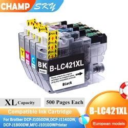 Совместимые чернильные картриджи LC421 LC421XL для Brother DCP-J1050DW MFC-J1010DW, картридж большой емкости
