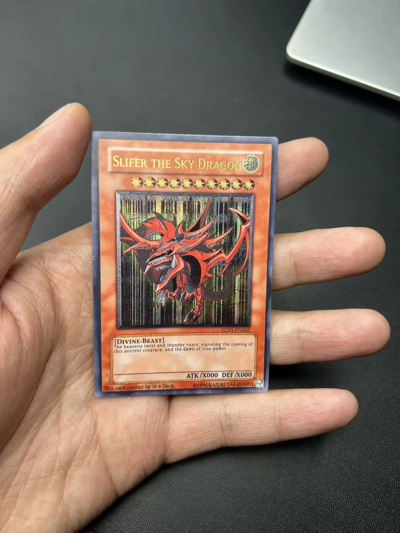 

Yu Gi Oh Ultimate Rare/UTR TCG Slifer the Sky Dragon(LC01-EN002) English Collection customize Game Card (Not original card)