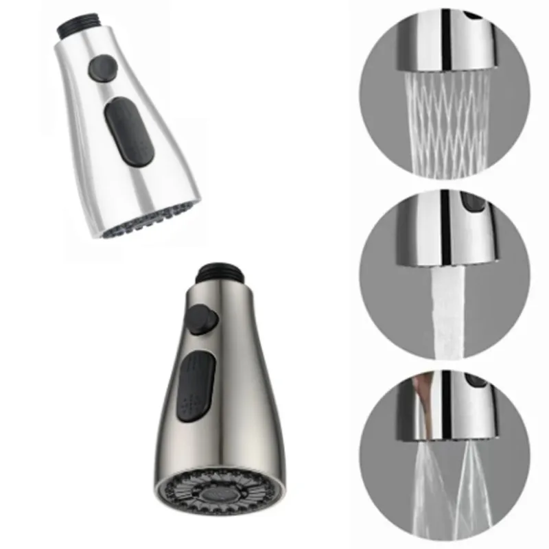 

Pull-Out Faucet Nozzle Clear Plastic with Green Cap Water-Saving Filter Adapter for Kitchen Sink Bathroom Basin Easy Install