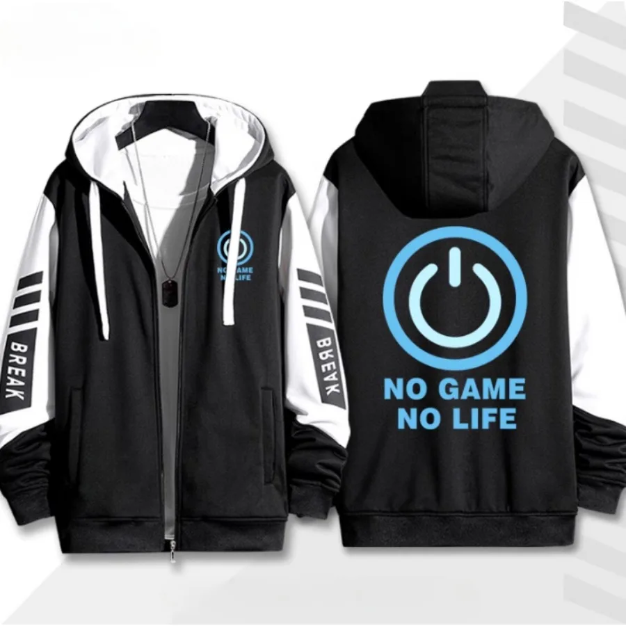 Anime No Game No Life 3D Print Zip Up Women/Men Hoodie Sweatshirt Streetwear Hip Hop Shiro Shuvi Cosplay Zipper Hooded Jacket