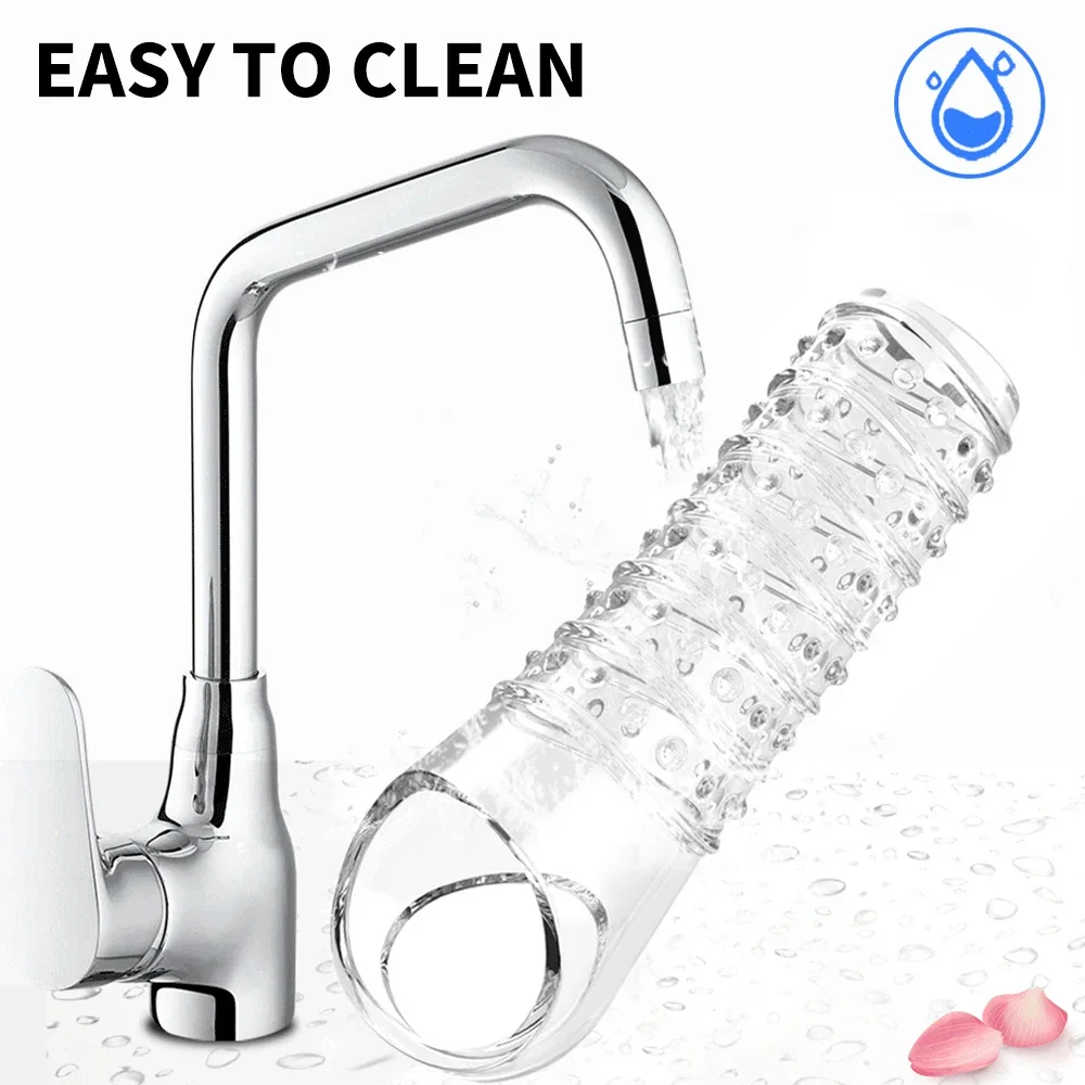 قابلة لإعادة الاستخدام القضيب موسع خواتم الديك تأخير القذف الواقي الذكري القضيب ديك كم سيليكون حشفة غطاء توسيع الجنس لعب للرجال