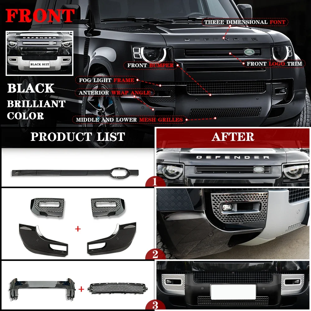 2022 2023 used car accessories body kit for land rover defender 110