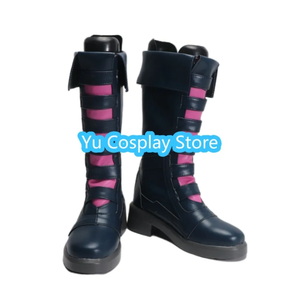 Yu-zapatos de Cosplay de la tienda League Of Legends Jinx, botas de Cosplay de Anime, accesorios de disfraces de Halloween