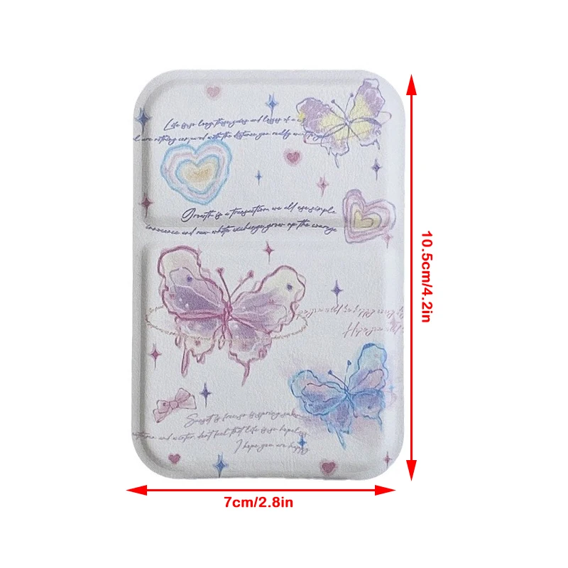 Portable Small Desktop Stand Mirror Butterfly Folding Vanity Mirror Easy To Carry Cosmetic Tools