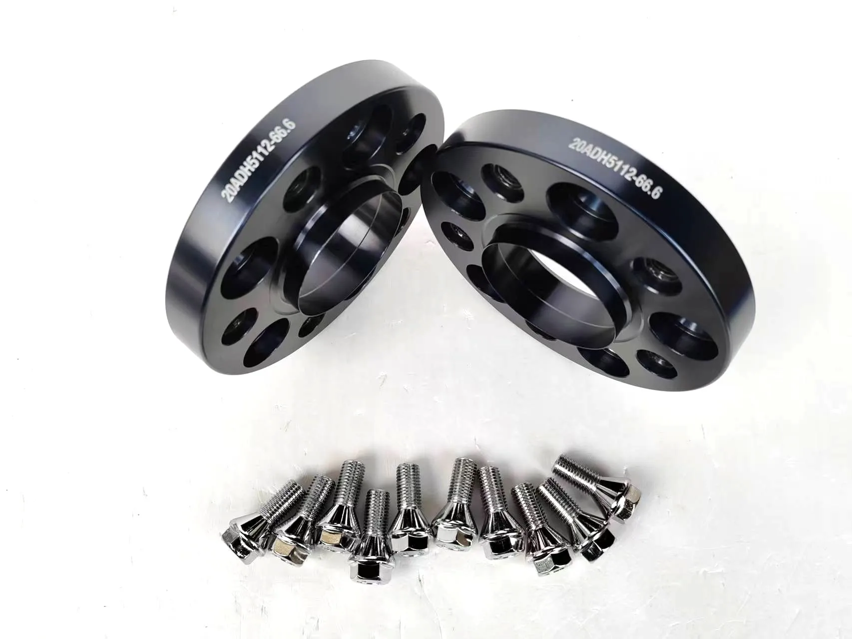 

2x 20|25mm 0.8'' 1" 5x112 Hub Centric Bore 66.6 Embedded Wheel Spacers 12*1.5 thread 6061-T6 Aluminum,Forged for Mercedes Benz