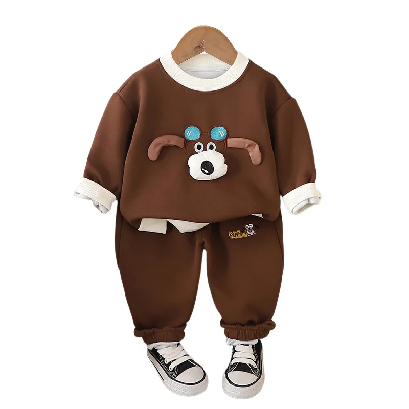 

Kids Boutique Clothes Christmas Outfits 2024 Fall Baby Boy Clothes 1 To 2 Years Lovely Cartoon Pullover Hoodies Pants Boys Sets