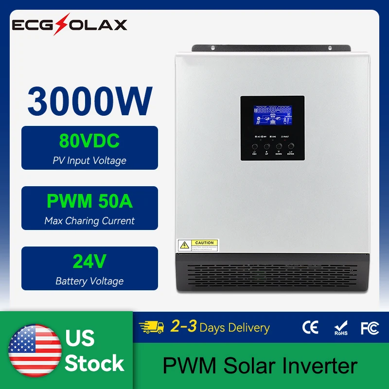 Ecgsolax 3KVA 2.4KW…