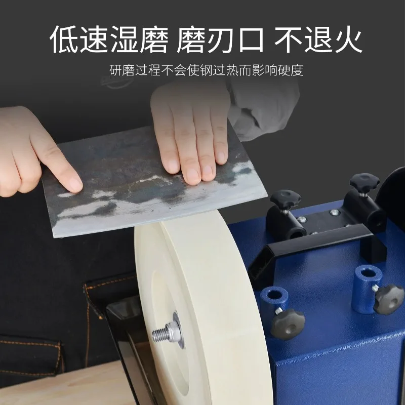 Low Speed Water Cooled Knife Sharpener  Commercial Electric Grinding Machine